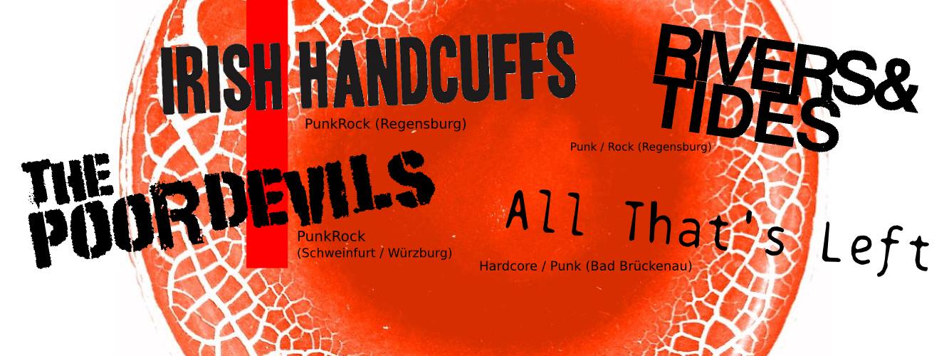 The Poor Devils / All That's Left / Irish Handcuffs / Rivers & Tides @ Rülps Kirchheim
