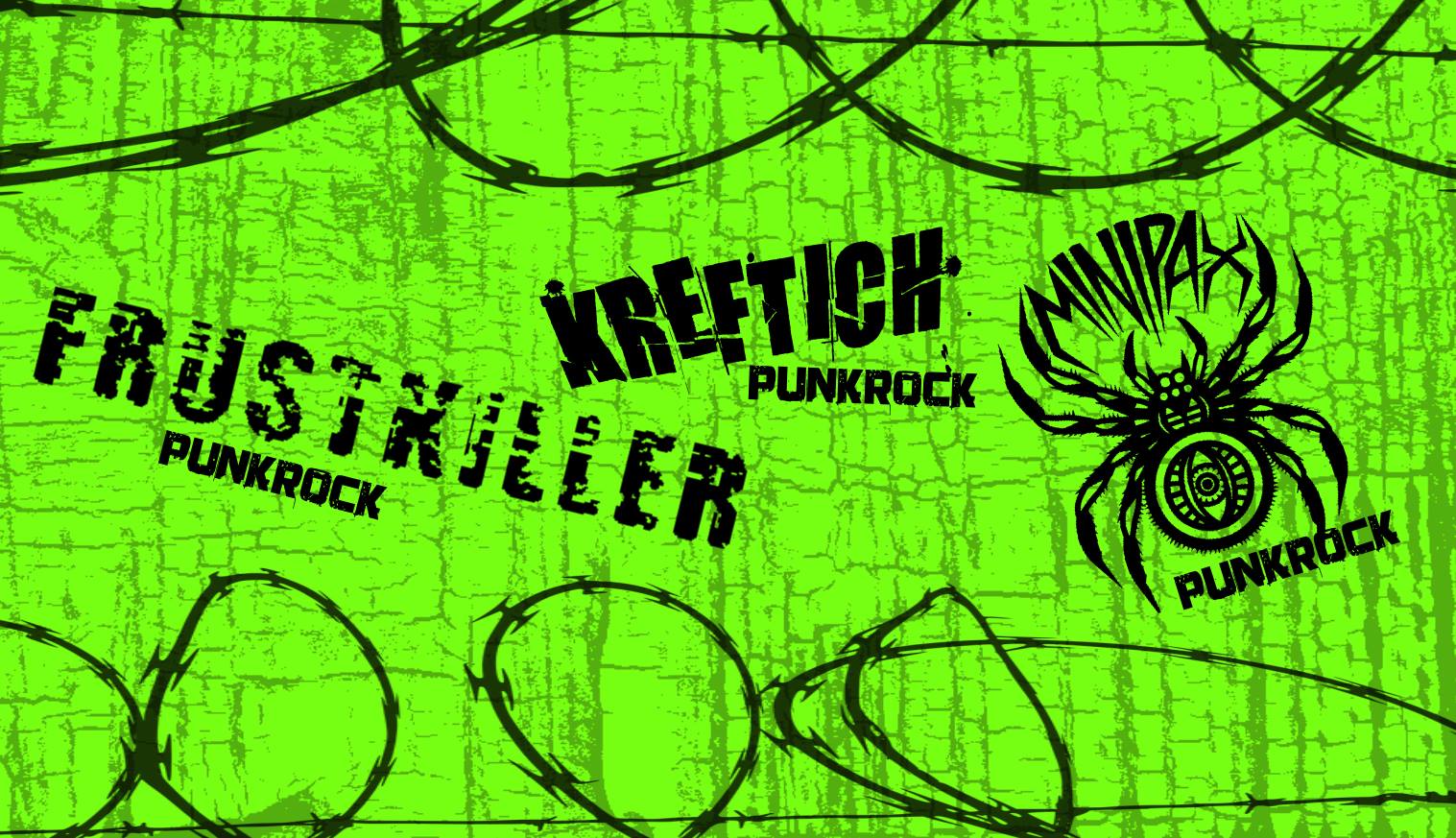 Frustkiller / Kreftich / Minipax - Live - Rülps Kirchheim